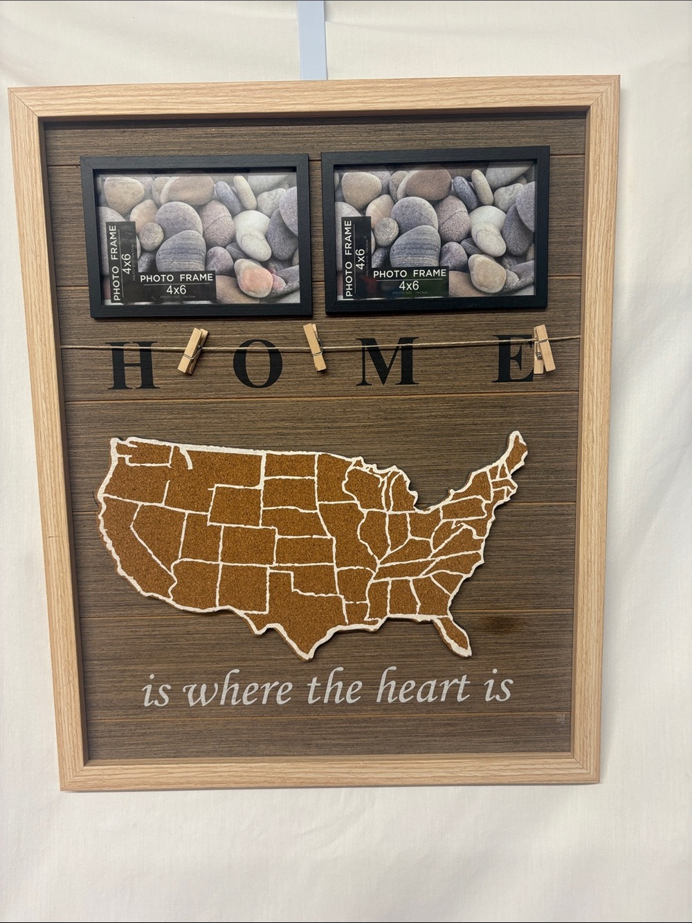 Home is Where is where the heart is Picture frame 21x17x.5